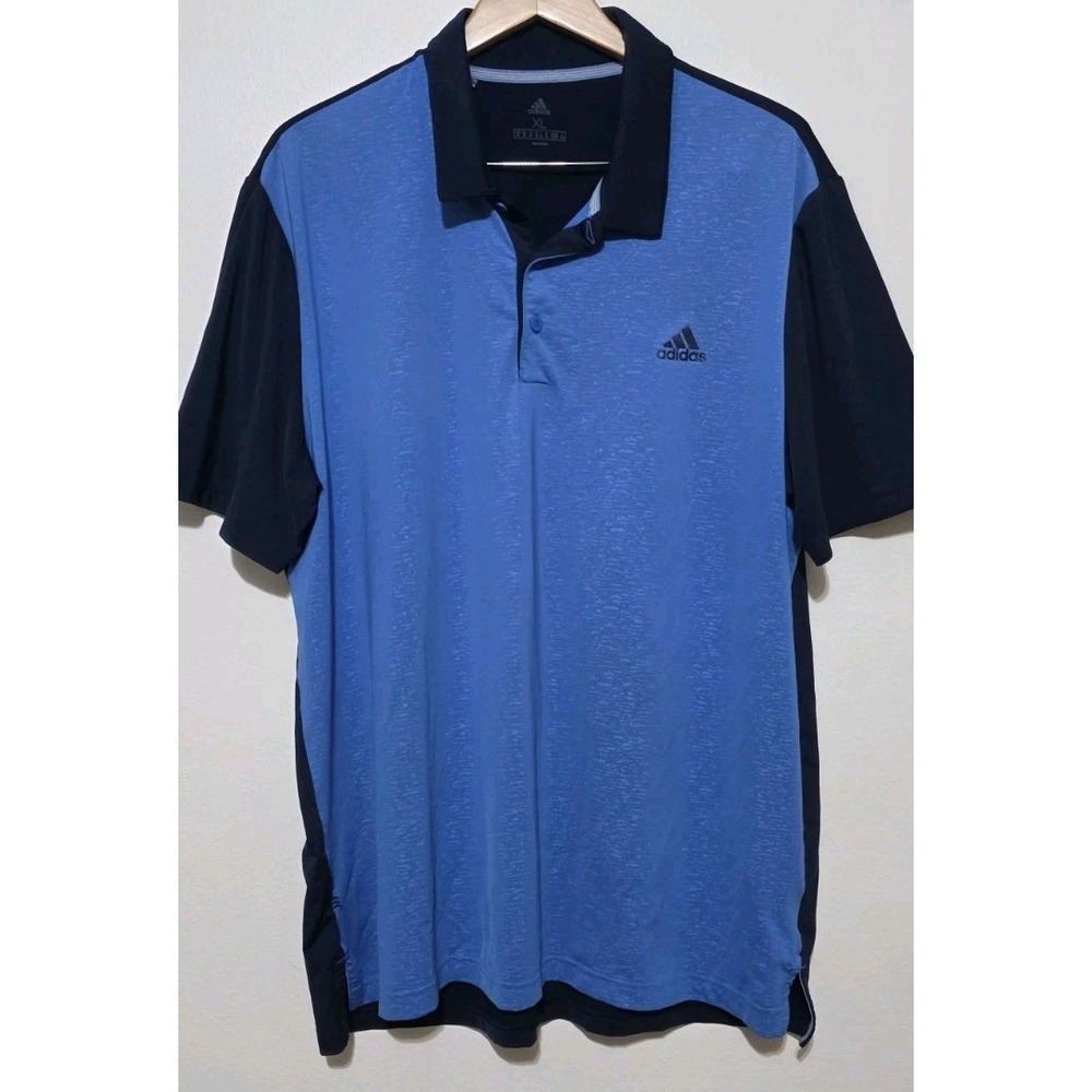 ADIDAS Blue Men's Short‎ Sleeve Golf Polo Sz XL Shirt Top NEW